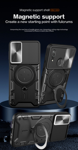 Чехол с кольцом Big Ring Case для ZTE Blade V10 Vita