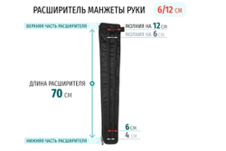Seven Liner (Zam-01) Расширитель манжет для рук на 6/12 см