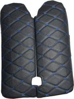 Чехлы на козырьки ЛАДА Ларгус, РЕНО Логан, Дастер, Сандеро (синяя нить Бабочка)