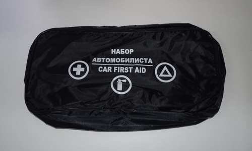 Сумка автомобил. /для апт.+зн.авар.+огнет./ 46*23*12 см, черная (Сим-пласт)