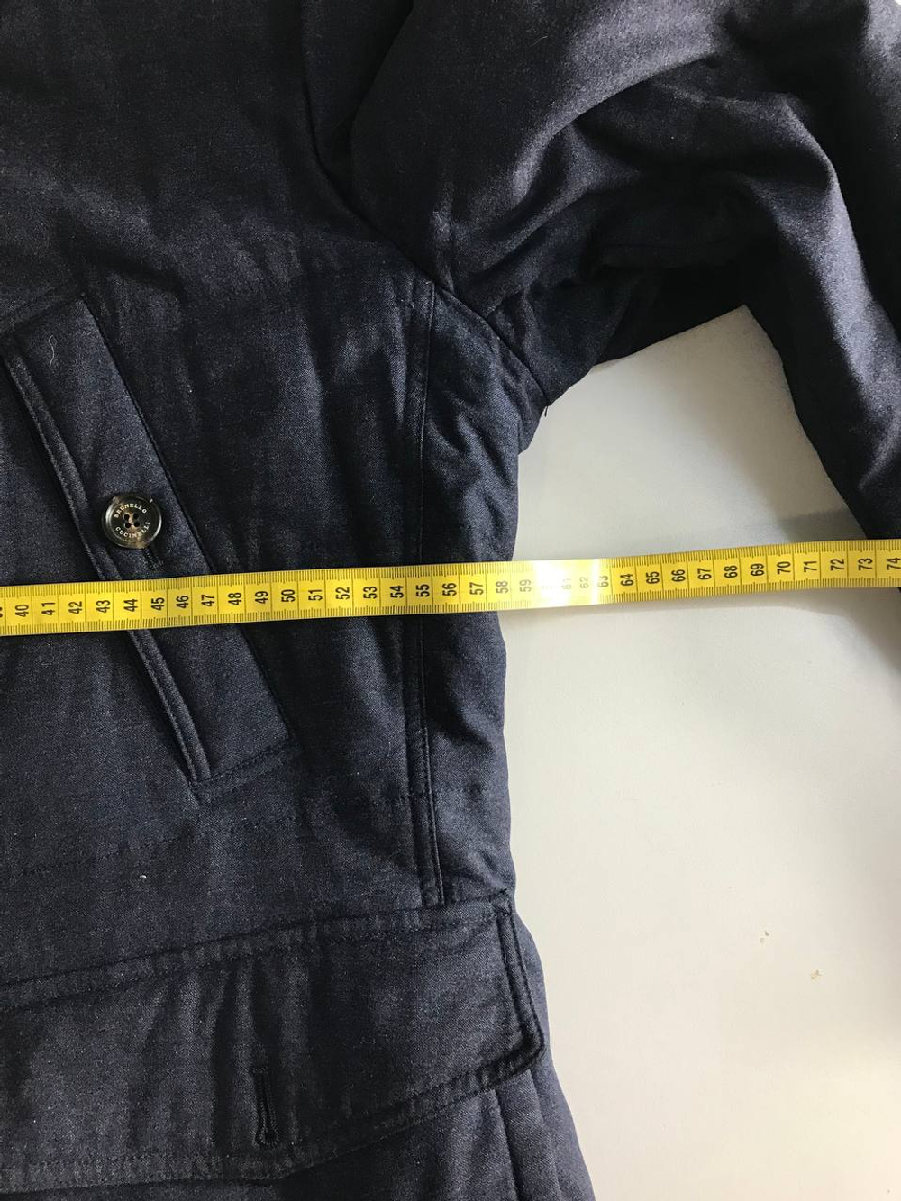 Куртка Brunello Cucinelli лаконичная, маркировка XL, визуально на 52 размер