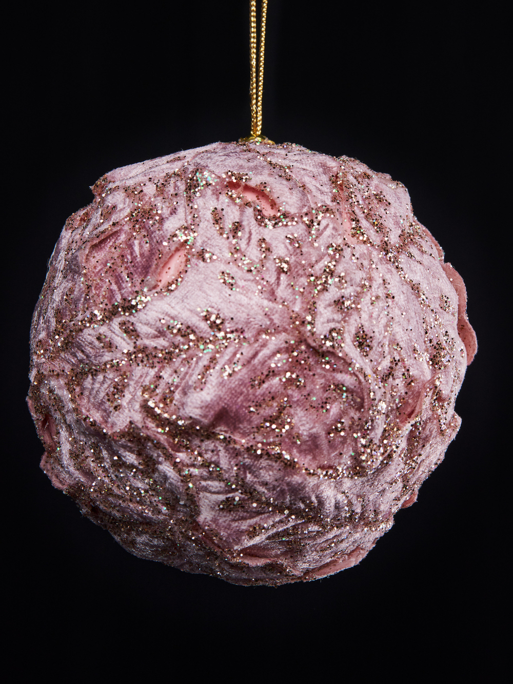 Шар 10см ChristmasDeLuxe серо-коричневый