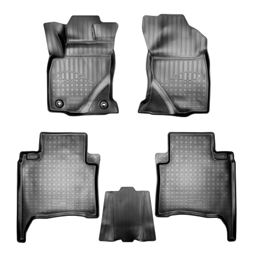 Ковры в салон Norplast/Unidec для Toyota Fortuner (2015-)Полиуретан,Черный,5 мест арт.NPA11-C88-230