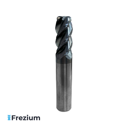 Концевая твердосплавная фреза по металлу "Iscar" (16x16x32x100 Z4 R4; EC160B32-4C16R4 IC900)