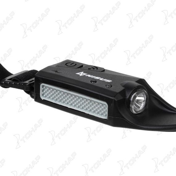 Фонарь налобный сенсорный LED-120 LM, COB-340 LM, IPX4, USB (N-FN-HL65) NISUS