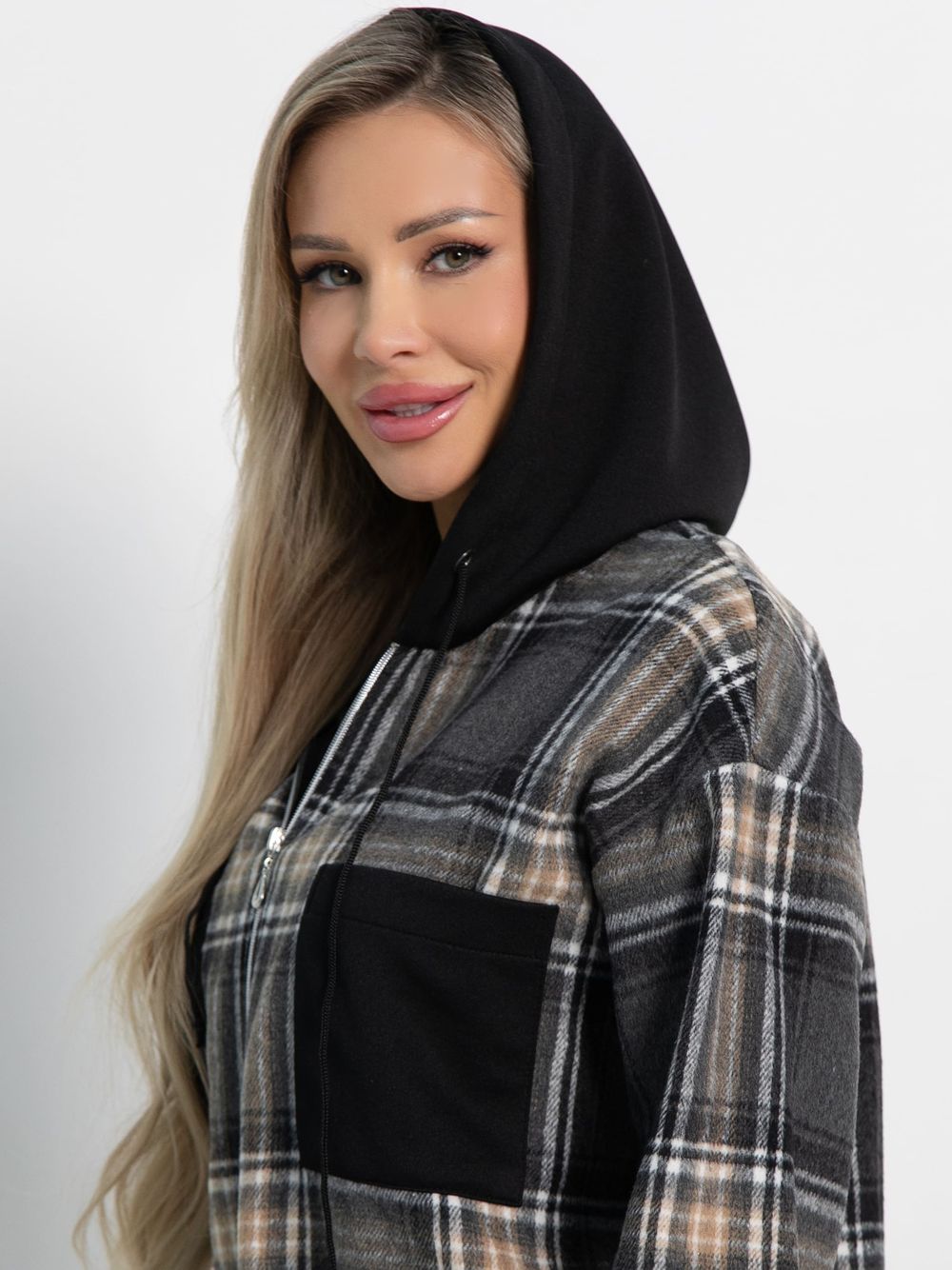 Рубашка Больше чем стиль НЬЮ (серо-бежевая) Б15125-50М LT Collection