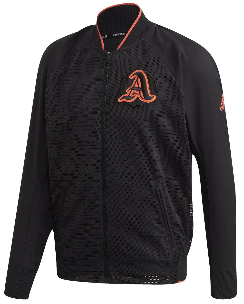 Мужская теннисная кофта Adidas VRCT Primeblue Jacket M - black/true orange