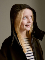 Куртка непромокаемая с капюшоном для девочки Next T78-025, Черный