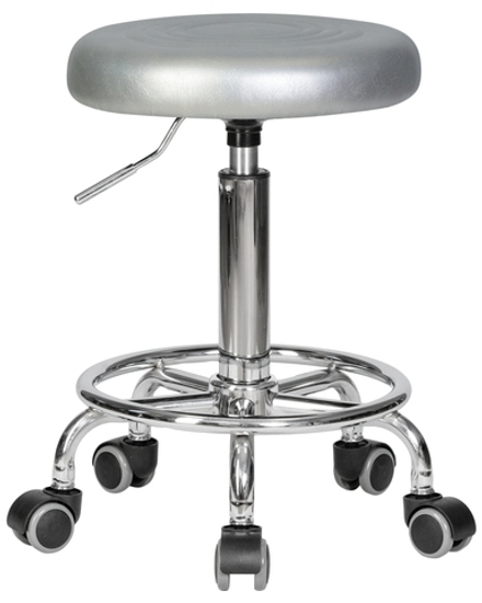 Табурет мастера DOBRIN BILLY, серебряный