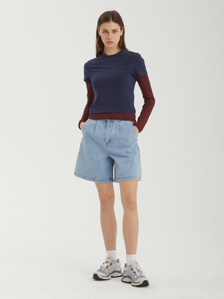 Женские Шорты Eli Ii Denim Pleated