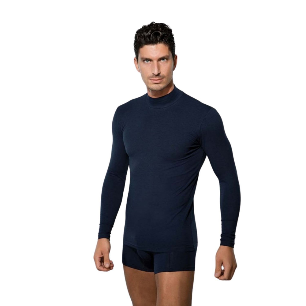 Лонгслив с воротником-стойкой Doreanse Modal Basic (Размер: S) (Цвет: белый)