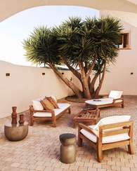 Шезлонг Forcanera из массива тика