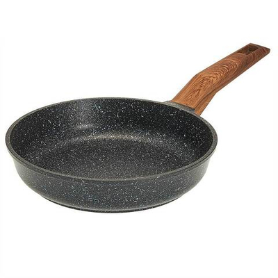 Сковорода 22 см с антипригарным покрытием и ручкой soft-touch 1022-14 серии "Гранит 14"