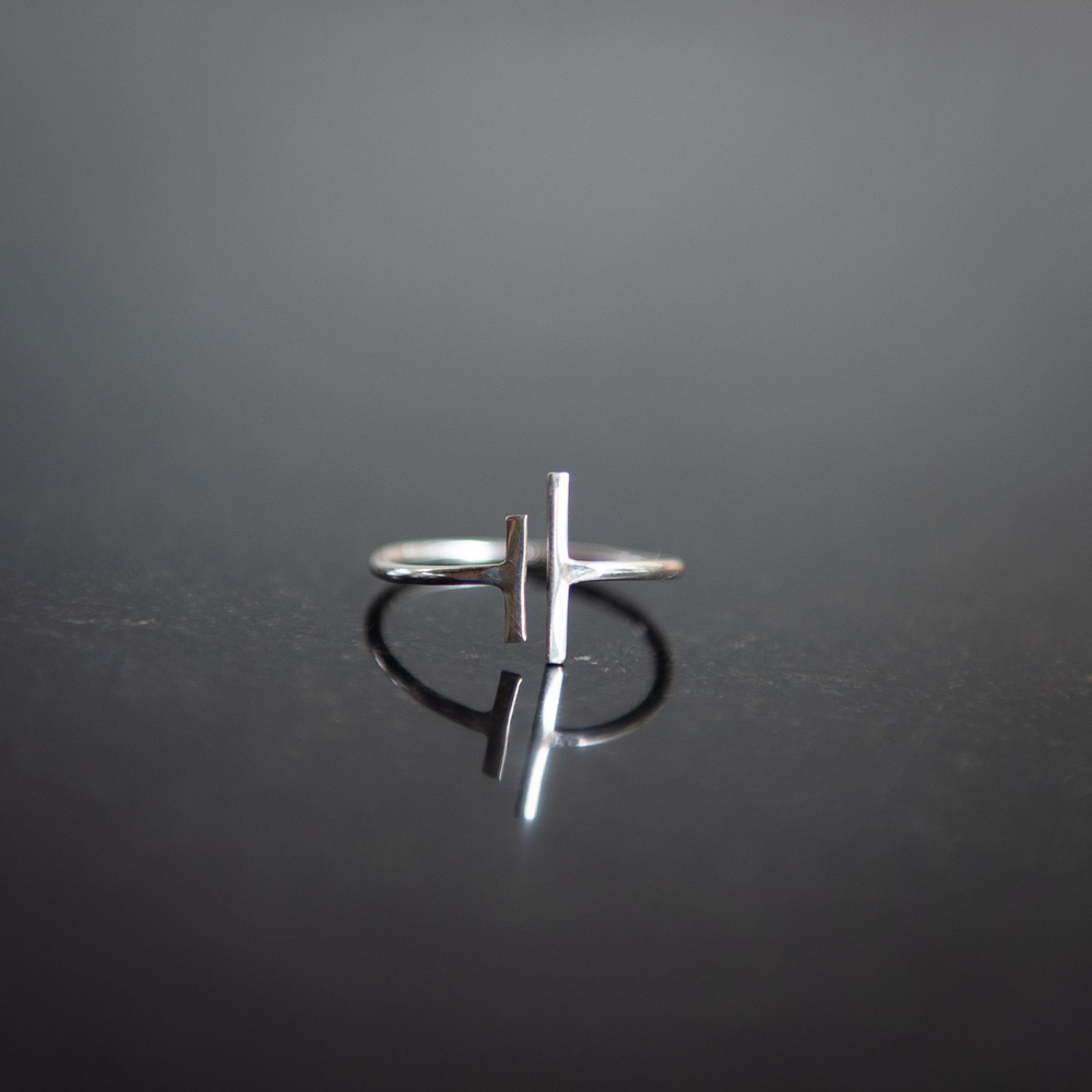 Кольцо ПАРАЛЛЕЛЬ, серебро