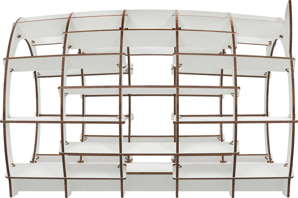 Домик для домашних животных, лежанка с мехом EWA "Кошкин дом" белый каркас-черный мех