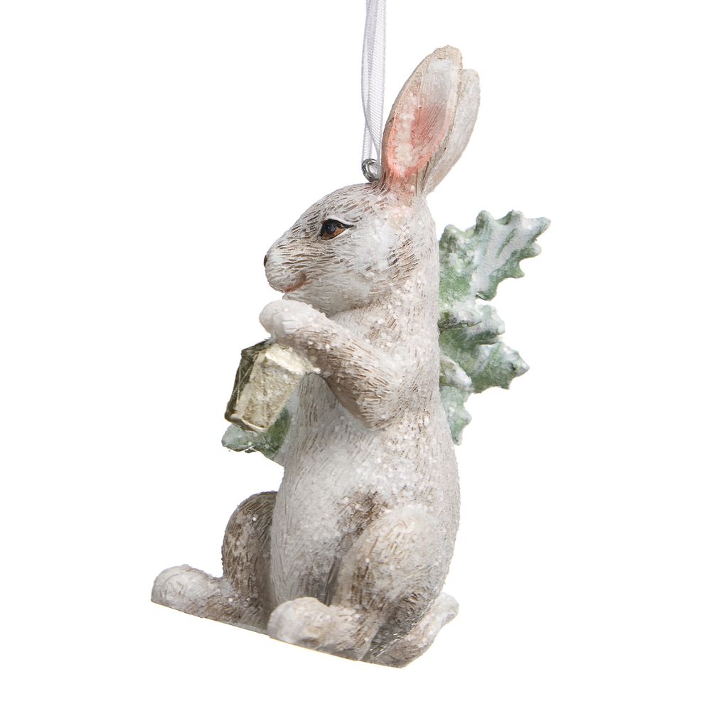 ЕЛОЧНОЕ УКРАШЕНИЕ "КРОЛИК" 5,5Х5Х10 СМ