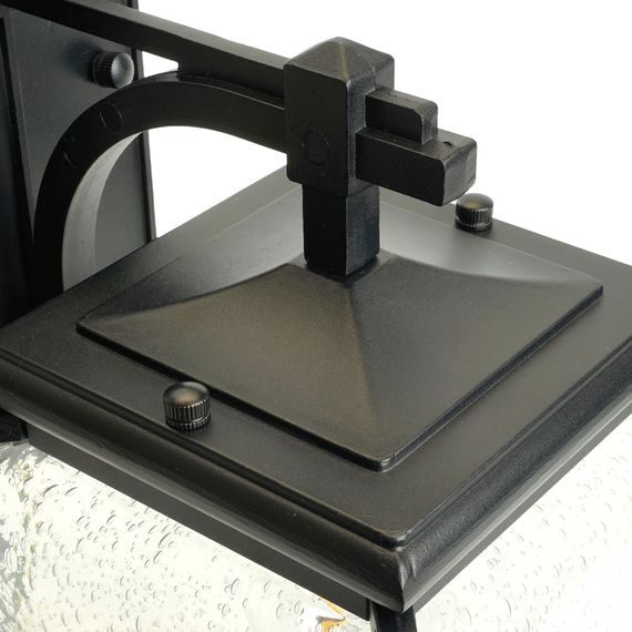 Светильник садово-парковый Feron PL741 на стену вниз 60W E27 230V, черный 51274