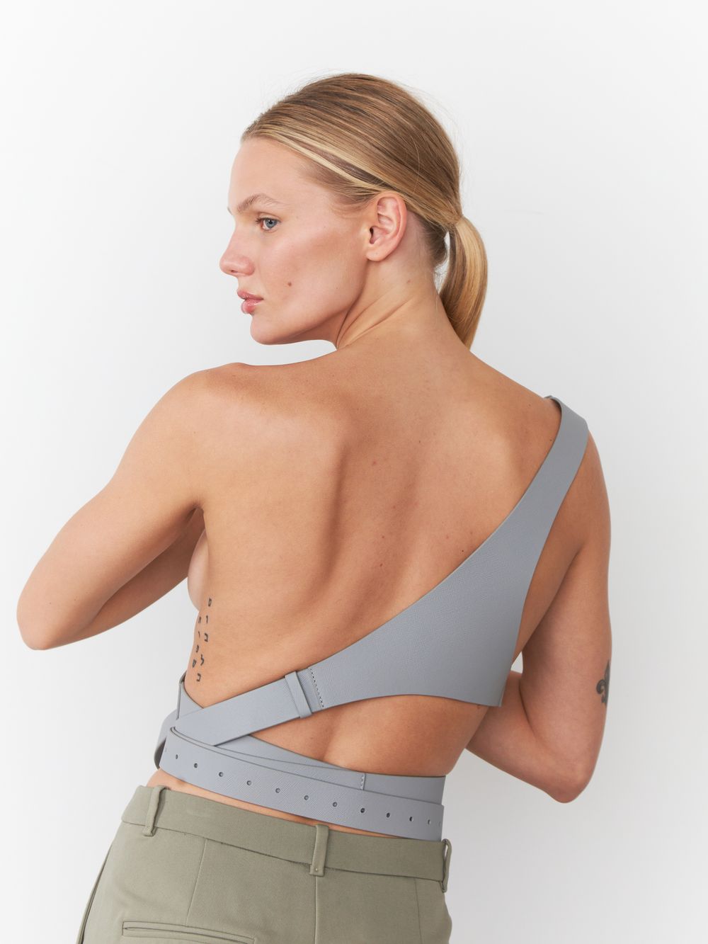 РЕМЕНЬ-ПОРТУПЕЯ SILVER GREY