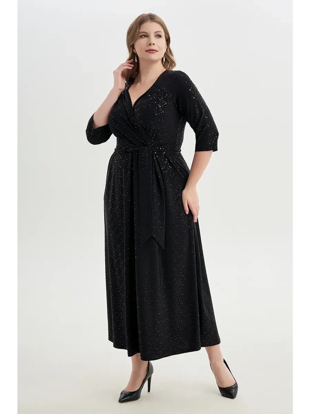 Платье с пайетками вечернее нарядное большие размеры