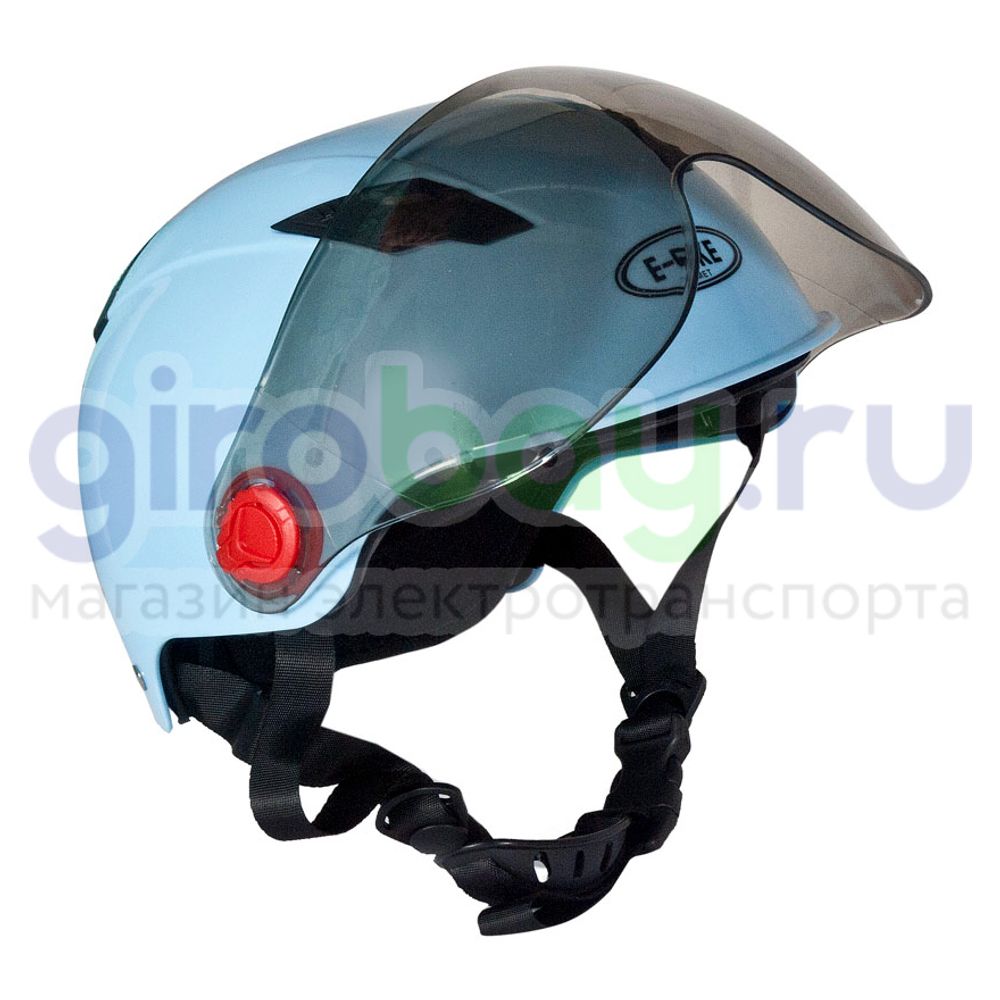 Шлем открытый Helmet (голубой) фото фото №2
