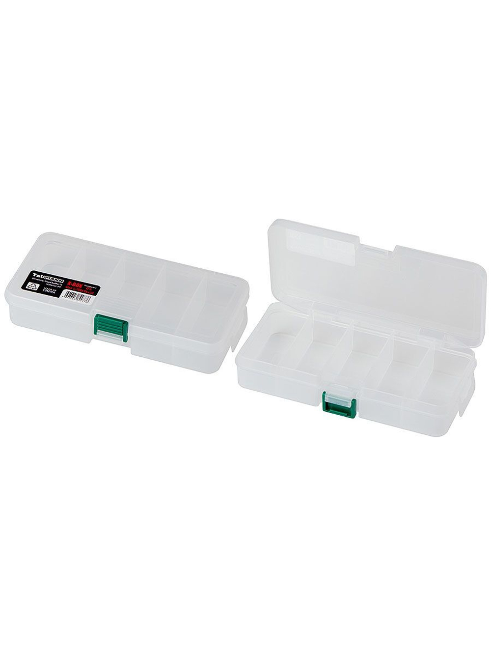 Органайзер рыболовный TauMANN X-Box D4 L Transparent (178x94x32)