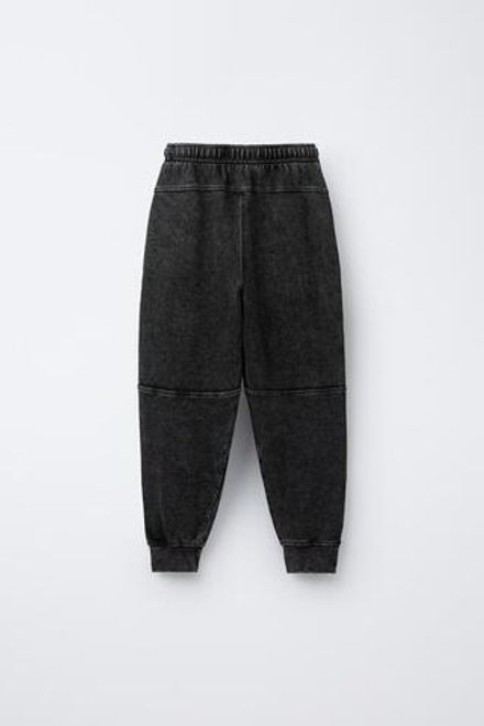 ZARA БРЮКИ SLIM НА МОЛНИЯХ, ЧЕРНЫЙ