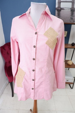 Рубашка MSTS розовая 40 размер, новая