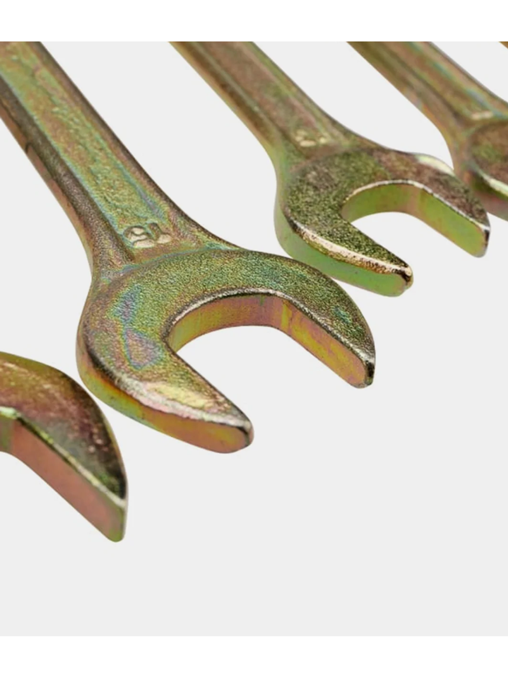 Набор рожковых ключей REXANT 6-17 мм, 6 шт желтый цинк 12-5843-2