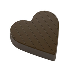 114 | Форма для шоколадных изделий "Сердце" (275*205мм)