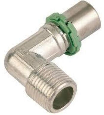 Угольник 26х 3/4" НР  пресс Comap