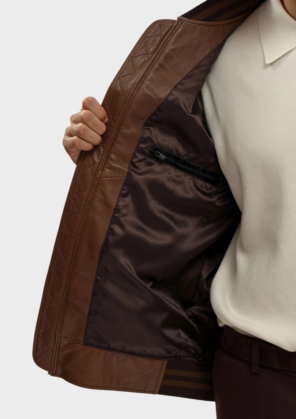 Куртка кожаная Strellson Vance Cornstalk