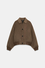 БОМБЕР-КУРТКА С ШЕРСТЯНЫМ СОСТАВОМ ZW COLLECTION