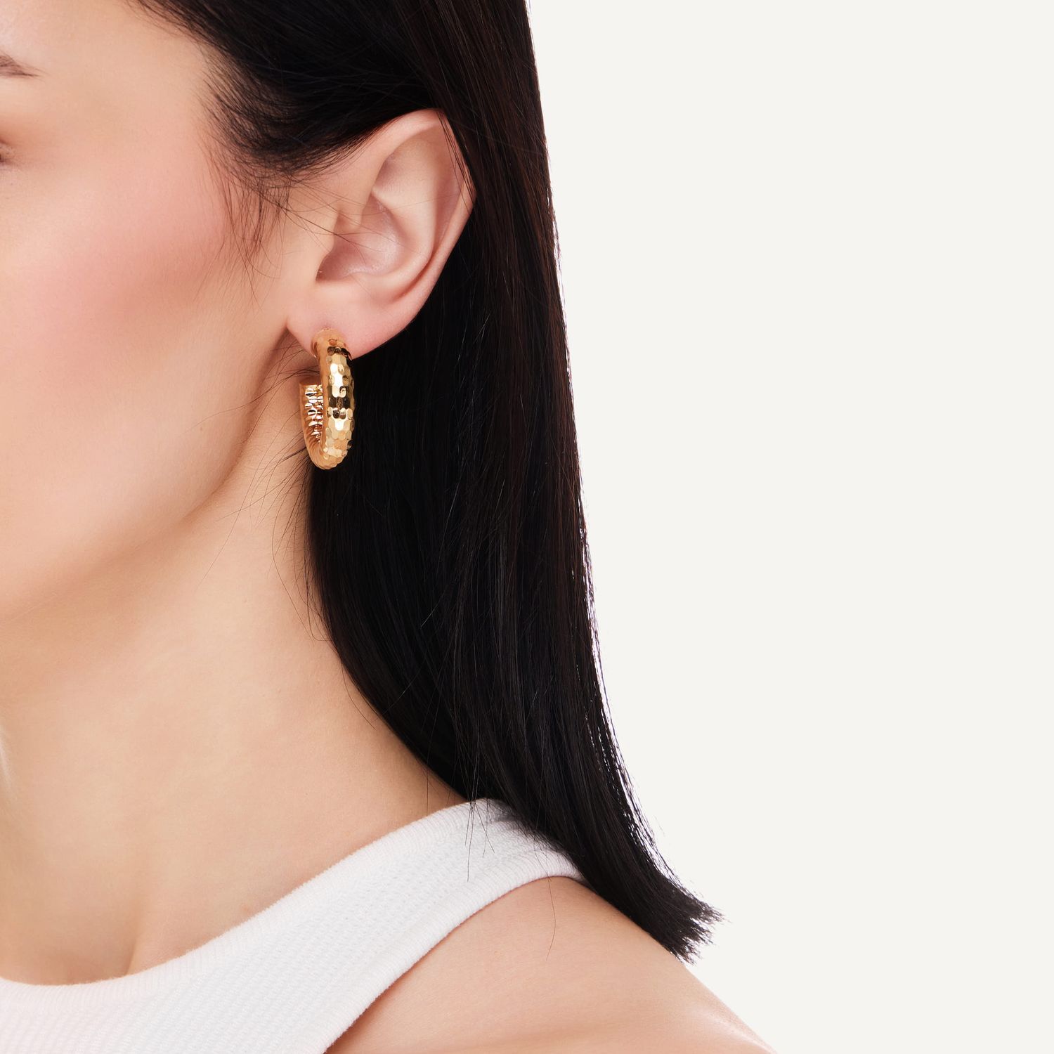 Серьги Rough Hoops – Gold