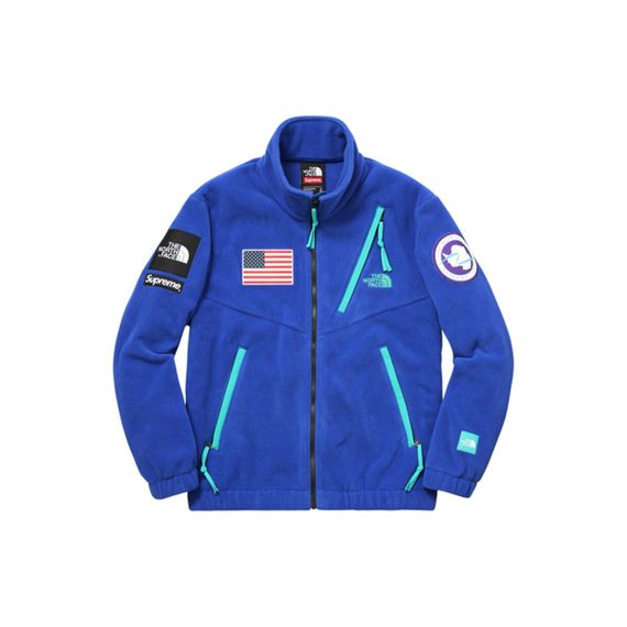 Supreme SS17 x The North Face Trans Antarctica Expedition Fleece Jacket Royal