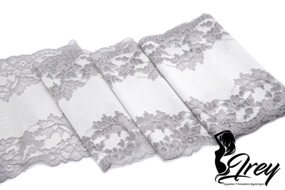 03-102 Кружево эластичное 19 см, серый 166