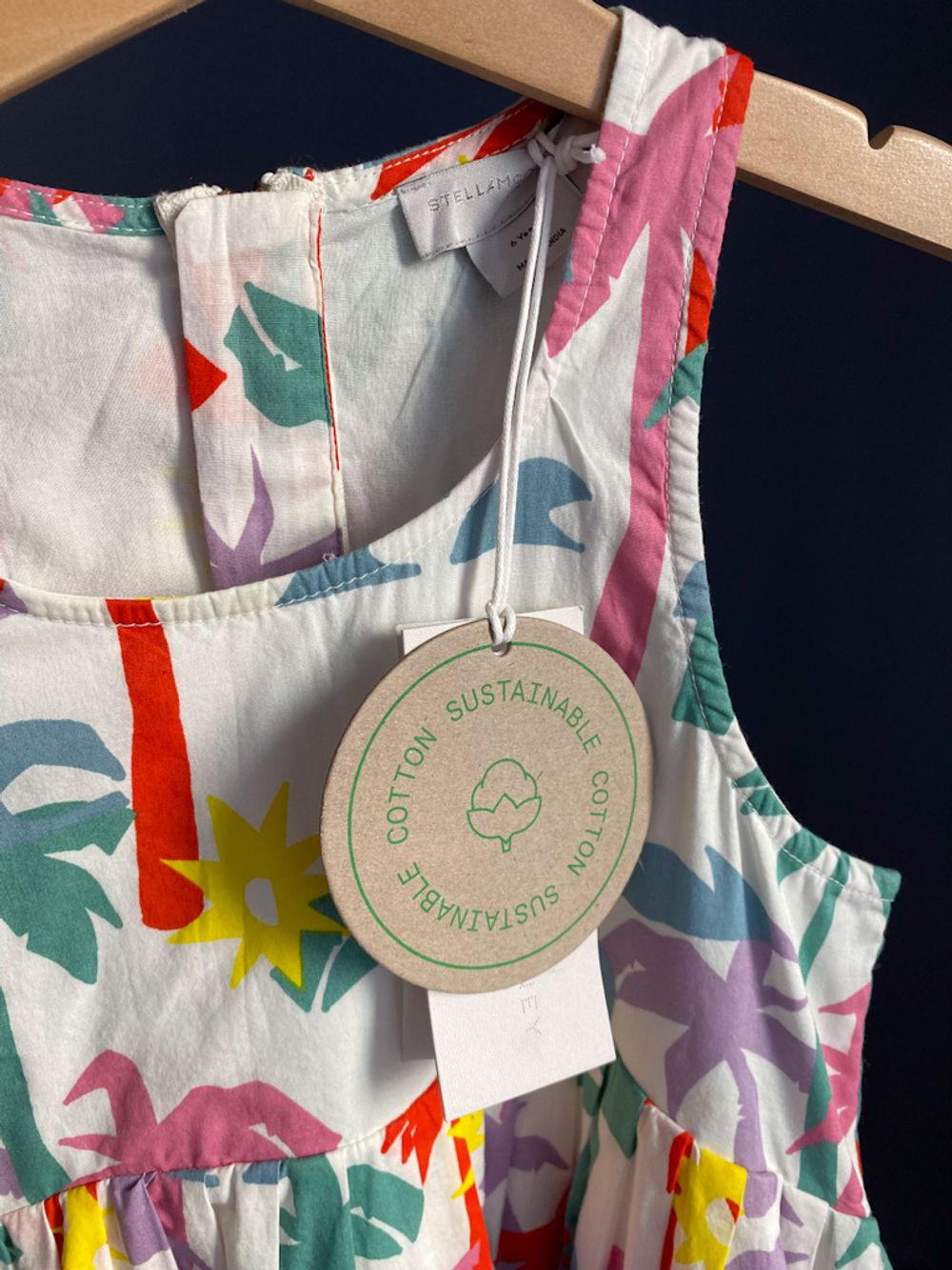 Новый хлопковый сарафан Stella Mccartney, 116