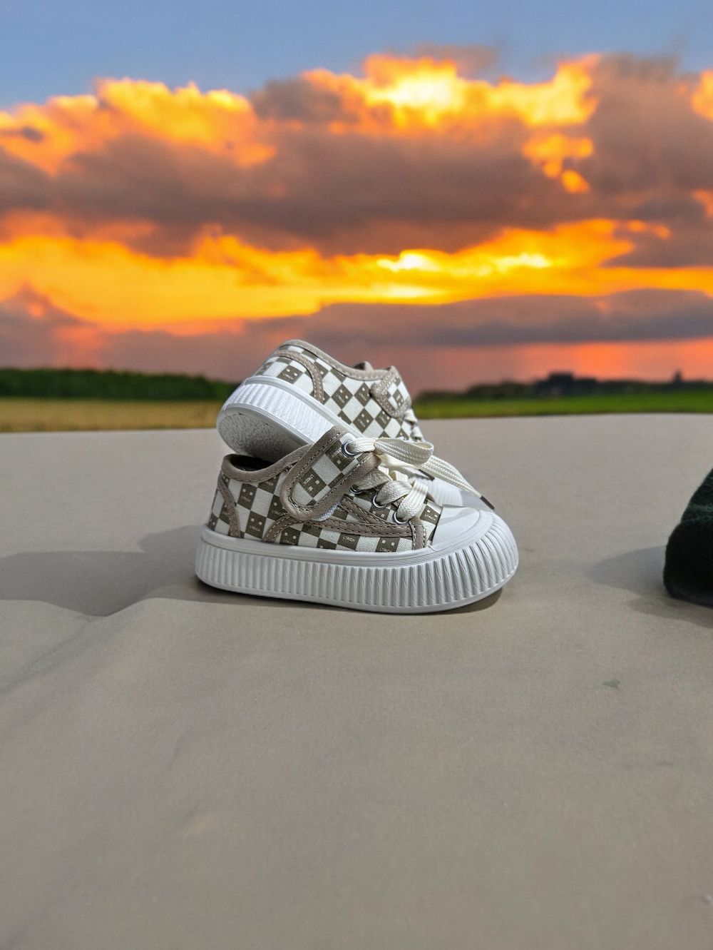 Обувь 713А Кеды Текстиль Шахмат Малыш