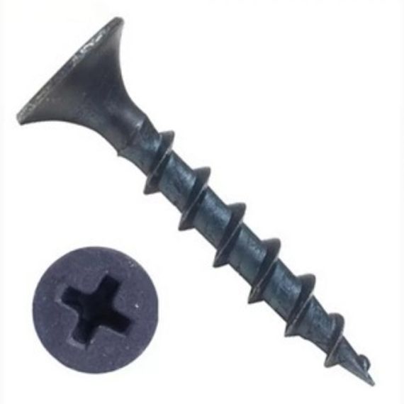 Саморез 3,5х45 редкий шаг чёрный (упаковка 100шт) 33665