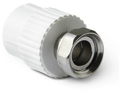 Муфта 32х1" с накидной гайкой Valfex полипропиленовая белая 10139332 ( упак 2шт )