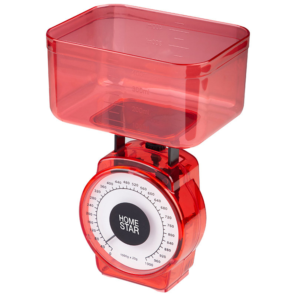 Весы кухонные HOMESTAR HS-3004M красный (002795)