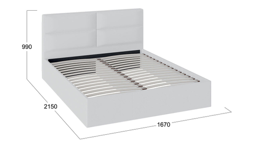 Кровать без ПМ «Глосс» (без подъемного механизма)