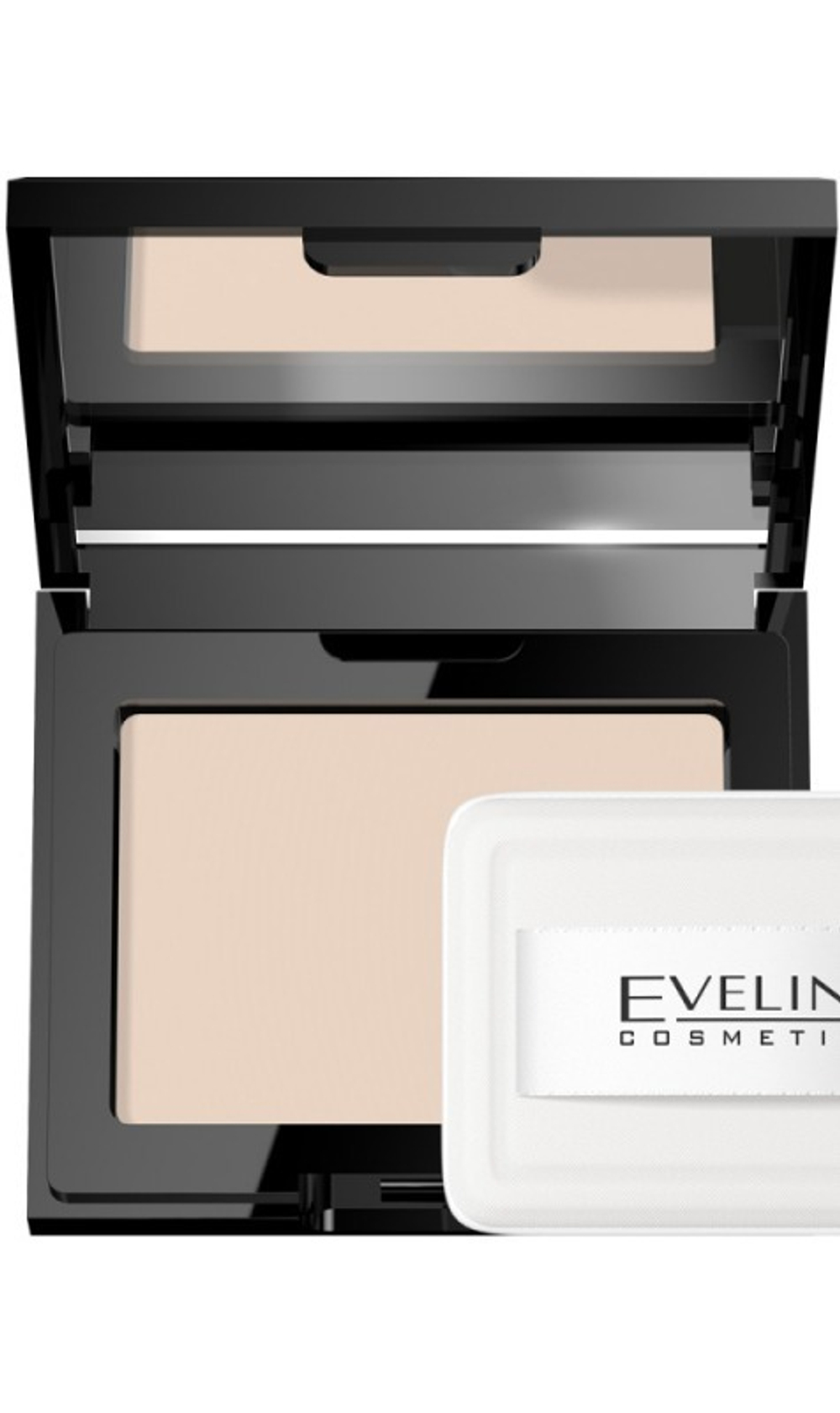 "Eveline" Бархатистая компактная пудра с зеркалом №12/Beige