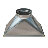 Переход c прямоугольного на круглое сечение (оц. сталь) 500х250-d250