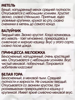 Мел для еды, пищевой, съедобный 1250гр.