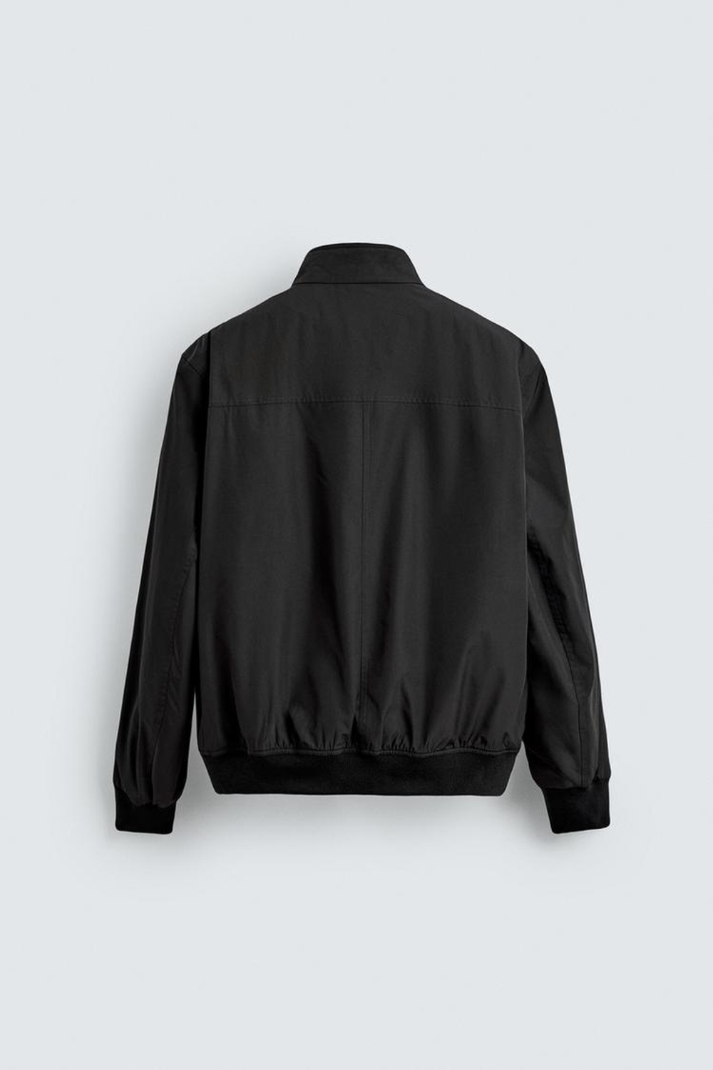 ZARA СТЕГАНАЯ КУРТКА WATER REPELLENT, ЧЕРНЫЙ