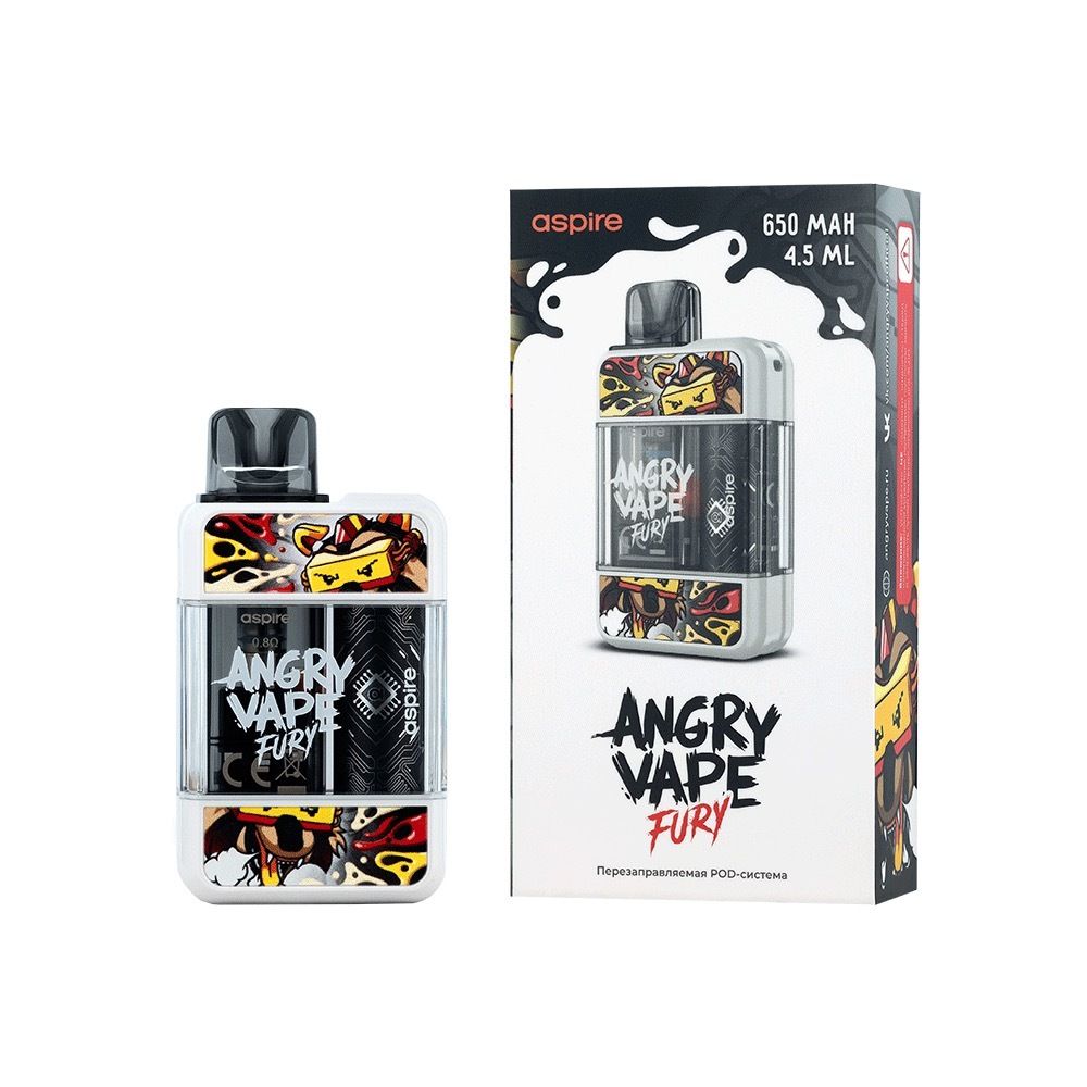 Brusko Angry Vape Fury Белый