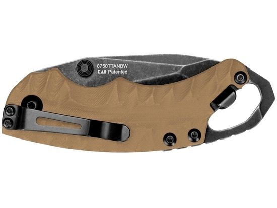 Складной нож KERSHAW Shuffle II TAN 8750TTANBW c клинком из стали 8Cr13MoV, рукоять GRN