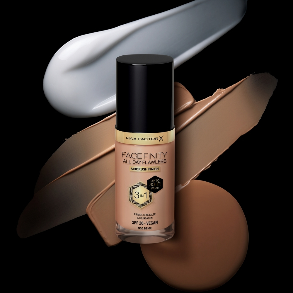 Max Factor Facefinity All Day Flawless - Долговечная тональная основа SPF 20, 30 ml