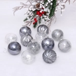 Набор шаров 8 см «Волшебство» (в наборе 12 шт), Графит