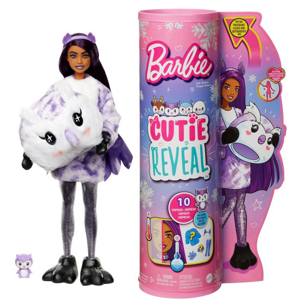 Barbie Cutie Reveal - кукла Winter Land Owl HJL62